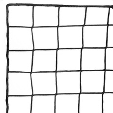 Wiseek Fußball-Rücksperrnetz, 3 x 3 m, stoßfestes Fußball-Sperrnetz, Nylon-Sportnetz, Barriere, Fußball-Rückprallnetz hinter dem Tor (Installationsseil im Lieferumfang enthalten)