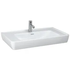 Laufen PRO A Waschtisch, 1 Hahnloch, mit Überlauf, 850x480mm, weiß, H8139560001041, Farbe: Weiß mit LCC