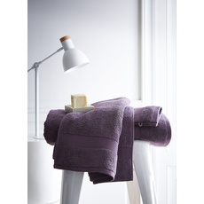 Today Serviette de Toilette 257627 Premium Handtuch aus Baumwolle, 50 x 90 cm, Violett, Violine