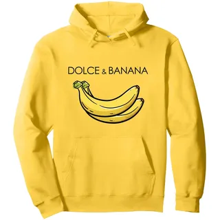 Funny Sarcastic Banana Tee Shirt, Cool Banana Graphic Design Pullover Hoodie, Unisex für Erwachsene, Gelb, XL