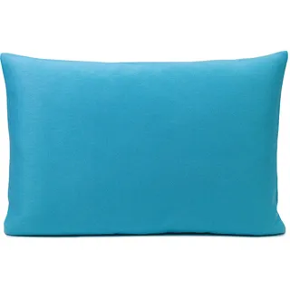 Dekokissen GÖZZE "Rhodos" Gr. 3, blau (türkis, unifarben), B:40cm L:60cm, Obermaterial: 65% Polyacryl, 35% Polypropylen, Dekokissen_Sitzkissen_Kissenhüllen, Dekokissen