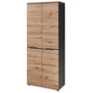 Innostyle Memphis Garderobenschrank 65x192x38cm grau