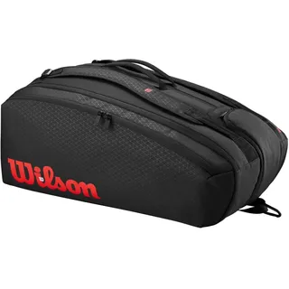Wilson Clash V3 15PK Racquet Bag Black/Infrared - Grau
