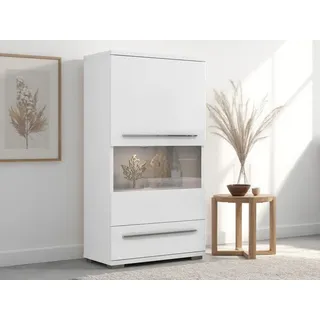 OTTO home Vitrine Piano 123 x 69 x 40,2 cm Weiß