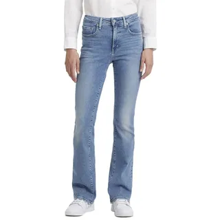 Levi's 725 High Rise Bootcut Jeans Z7187 Light Indigo Worn In 30 32