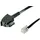 50948 TAE-F Anschlusskabel International-Pin Out 4-polig TAE-F-Stecker RJ11/RJ14-Stecker 6P4C