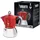 Moka Induction 6 Tassen rot/silber
