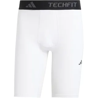 adidas TECHFIT COMPRESSION TRAINING SHORT TIGHT, white, M