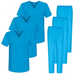 MISEMIYA - Pack * 3 Sets - Unisex Sanitary Uniform Medical Sanitary Uniforms Sanitary Sets 3-817-8312