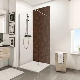 Schulte ExpressPlus DecoDesign Duschrückwand Dekor Metall Rosteffekt 255x150cm