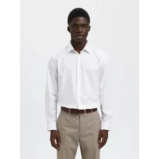 Selected HOMME Langarmhemd »SLHSLIMCLARK SHIRT LS NOOS«, weiß