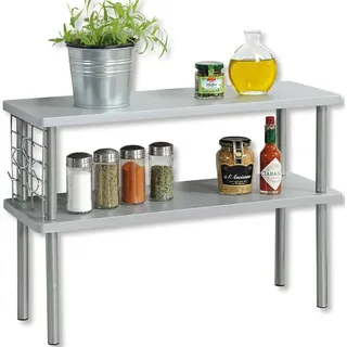 KESPER Küchenregal 55 x 38 x 20 cm Grau/Silber