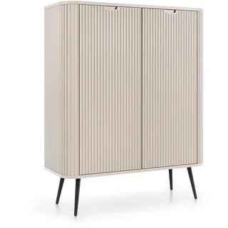 masseno Highboard Zenzero 103 x 129 x 39 cm Kaschmir / Beige