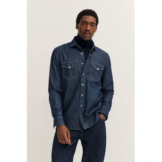Bugatti Jeanshemd Blau XXL