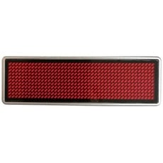 LED-Namensschild Rot 44 x 11 Pixel (B x H x T) 93 x 30 x 6 mm 125906