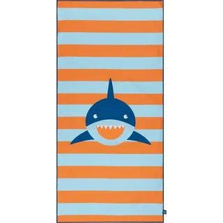 Swim Essentials Mikrofaser Strandtuch/Badetuch, gestreifter Hai 135 x 65 cm