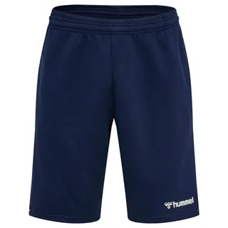 hummel Herren Hmlmover Cotton Bermuda Shorts, Blau, XXL EU
