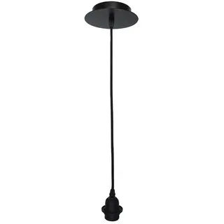 LUMISKY Monture électrique Standard Battista Black Avec douille E27, L150 cm, Gris, Unique