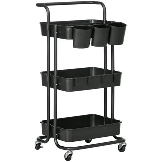 Homcom Servierwagen Stahl, ABS