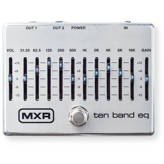 MXR M108S Ten Band EQ Pedal, Silber