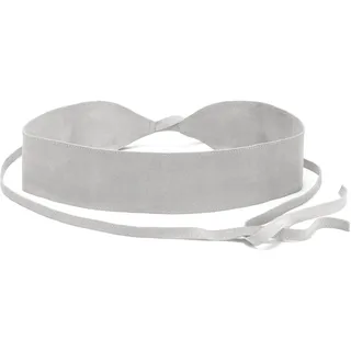 LASCANA Taillengürtel "Bindegürtel, Ledergürtel, Gürtel für Kleid & Overall, Bauchgürtel" aus Leder zum Binden mit Shaping-Effekt, hellgrau
