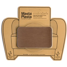 MastaPlasta Selbstklebende Premium Leder Reparatur Patch - Hellbraun Leder - 10cm x 6cm. Sofortige Polsterung Qualität Patch für Sofas, Auto Interieur, Taschen, Jacken