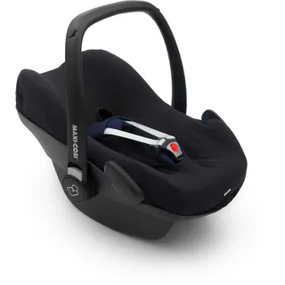Dooky Original Dooky Seat Cover Schonbezug Uni Black für Babyschale Universalgröße geeignet für 3 und 5 Punkt Gurtsystem Autositz, für Altersgruppe 0+, schwarz