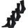 Bundle Sneakersocken 3er Pack Schwarz 42-43