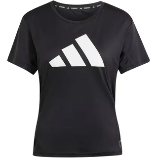 adidas Laufshirt ADIDAS PERFORMANCE "RUN IT TEE", Damen, Gr. XS, schwarz, Obermaterial: 100% Polyester, normal, Rundhals, Shirts Laufshirt