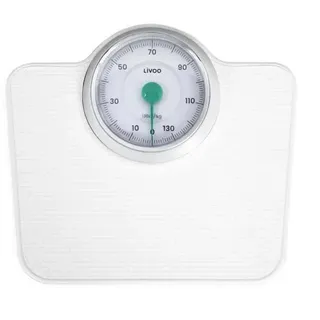Mechanische badezimmerwaage 136 kg 1 kg - Livoo DOM490 - Weiß