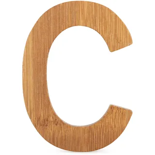 small foot 12056 ABC Buchstabe C aus nachhaltigem Bambus, kombinierbar mit anderen Buchstaben als Deko oder Türschild