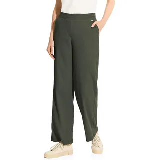 CECIL Damen B377754 Wide Leg Hose mit Struktur, cool Khaki, S / 30L