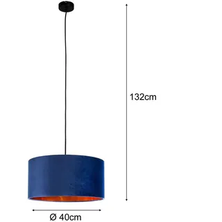 Smartwares Pendelleuchte 40x125 cm Blau - Blau