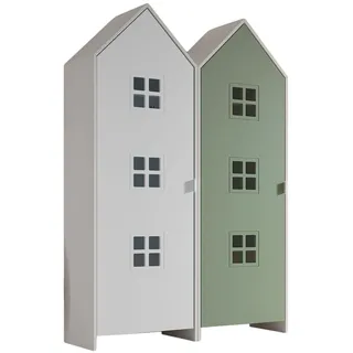 Vipack Kleiderschrank Casami Bruges 115,2 x 171,3 x 37 cm Weiß/Grün