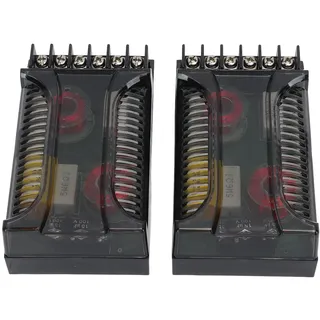 KIMISS Elektronische Frequenzweiche Car Audio Passive Frequenzweiche, 2Pcs 2 Way Car Audio Crossover Überstromschutz Universal Wärmeableitung Lautsprecher Frequenzteiler