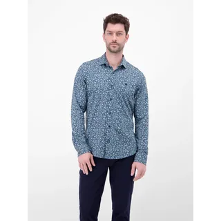 Lerros Langarmhemd »LERROS Jerseyhemd mit Haifischkragen«