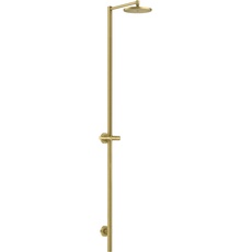 Bild von Axor Starck Nature Duschsäule mit Kopfbrause 240 1jet, ohne Handbrause, Aufputzmontage, 12671, Farbe: Brushed Brass