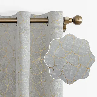 Ystyle Samtvorhang 2er Set 140x145cm, Blickdichte Vorhänge Samt für Schlafzimmer Wohnzimmer mit Ösen, Wunderschön Weich Vorhang Velvet Curtains, Verdunkelnd Samt Gardinen Blickdicht, Beige
