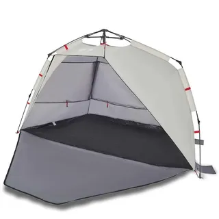 vidaXL Strandzelt 3 Personen Grau Quick Release Wasserdicht - Grau