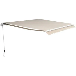 Outsunny Gelenkarmmarkise 450 x 300 cm beige