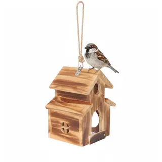 Relaxdays Vogelhaus, , braun , Holz, , 16.5x21x14.5 cm, , Dekoration, Gartendeko
