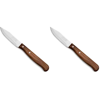 Arcos Professionelles Schälmesser - Edelstahlklinge 65 mm, Holzgriff, Edelstahlnieten - Serie Latina für Küche (Packung mit 2)