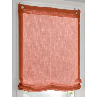 Raffrollo HEINE HOME Gr. 2, orange (terracotta), B:60cm H:130cm, Raffrollos, Raffrollo