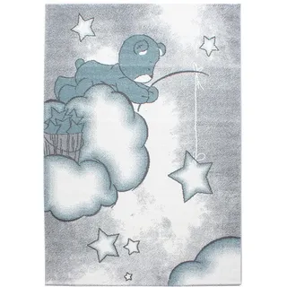 Ben'n'jen Kinderteppich , Blau , Textil , Bär , rechteckig , 140x200 cm , Oeko-Tex® Standard 100 , pflegeleicht , Teppiche und Böden, Teppiche, Kinderteppiche
