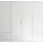 Drehtürenschrank Valencia 206 x 195 x 60 cm Weiß