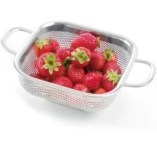 HENDI Gemüsesieb quadratisch 218 x 218 x 70 mm Edelstahl