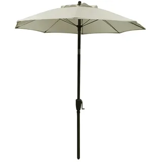 Dehner Sonnenschirm Vido, Ø 150 cm, Aluminium/Polyester, creme, Klein