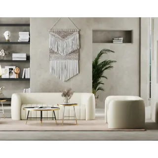 Sofagarnitur 3+2 Sitzer Sofa Sitz Couch Polster Garnitur Moderne Couchen Möbel - Weiß