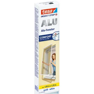 Tesa Insektenschutz Fenster 100 x 120 cm Weiß