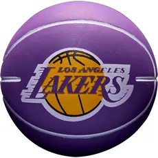 Wilson Basketball, NBA Dribbler, Chicago Bulls, für den Innen- und Außenbereich, Kindergröße, Ø 6 cm, lila